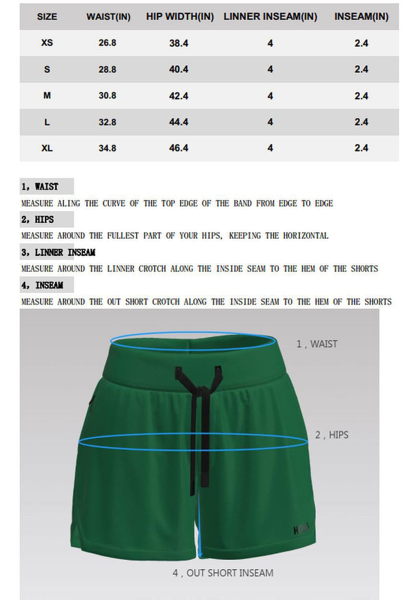 Women's All Around Gym Short with a bike short liner