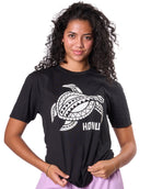 T-Shirt (Black Honu) - Honu